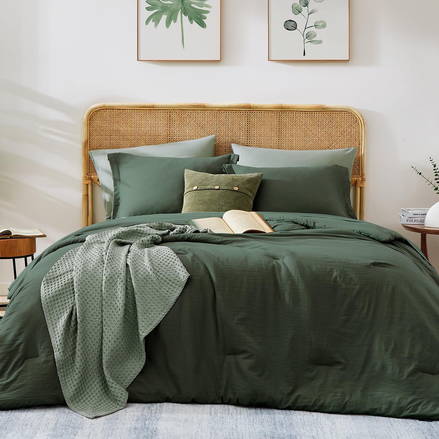WRENSONGE Queen Comforter Set - 7 Pieces for Cozy Bedding