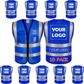 High Visibility Custom Logo Safety Vest Class 2 - Personalized Work