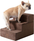 EHEYCIGA Dog Stairs for Small Dogs - 3-Step Pet Steps