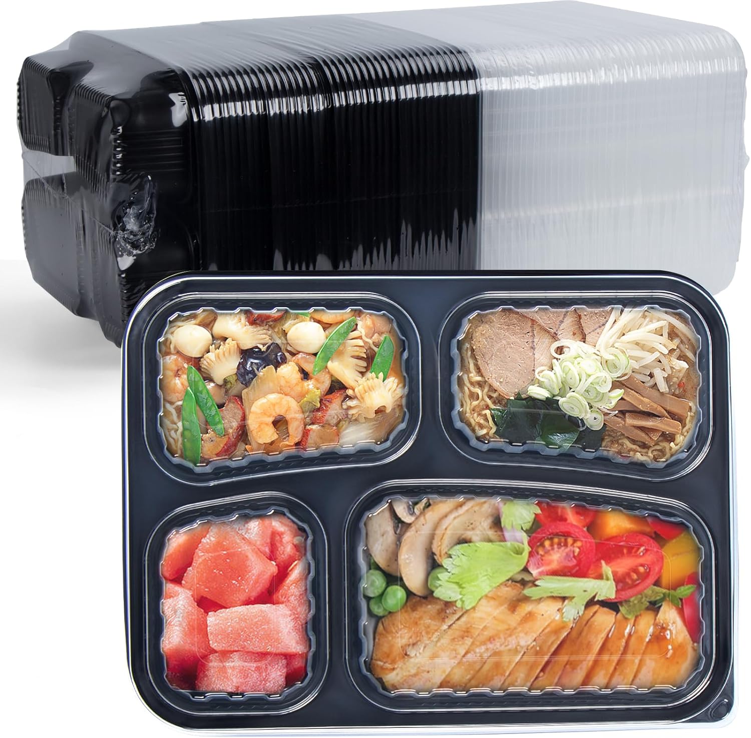 To Go Containers 34 oz 40 Pack - Leakproof Meal Prep Solution