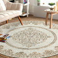 Easy-Going Round Rug 6ft Area Rug for Living Room and Bedroom