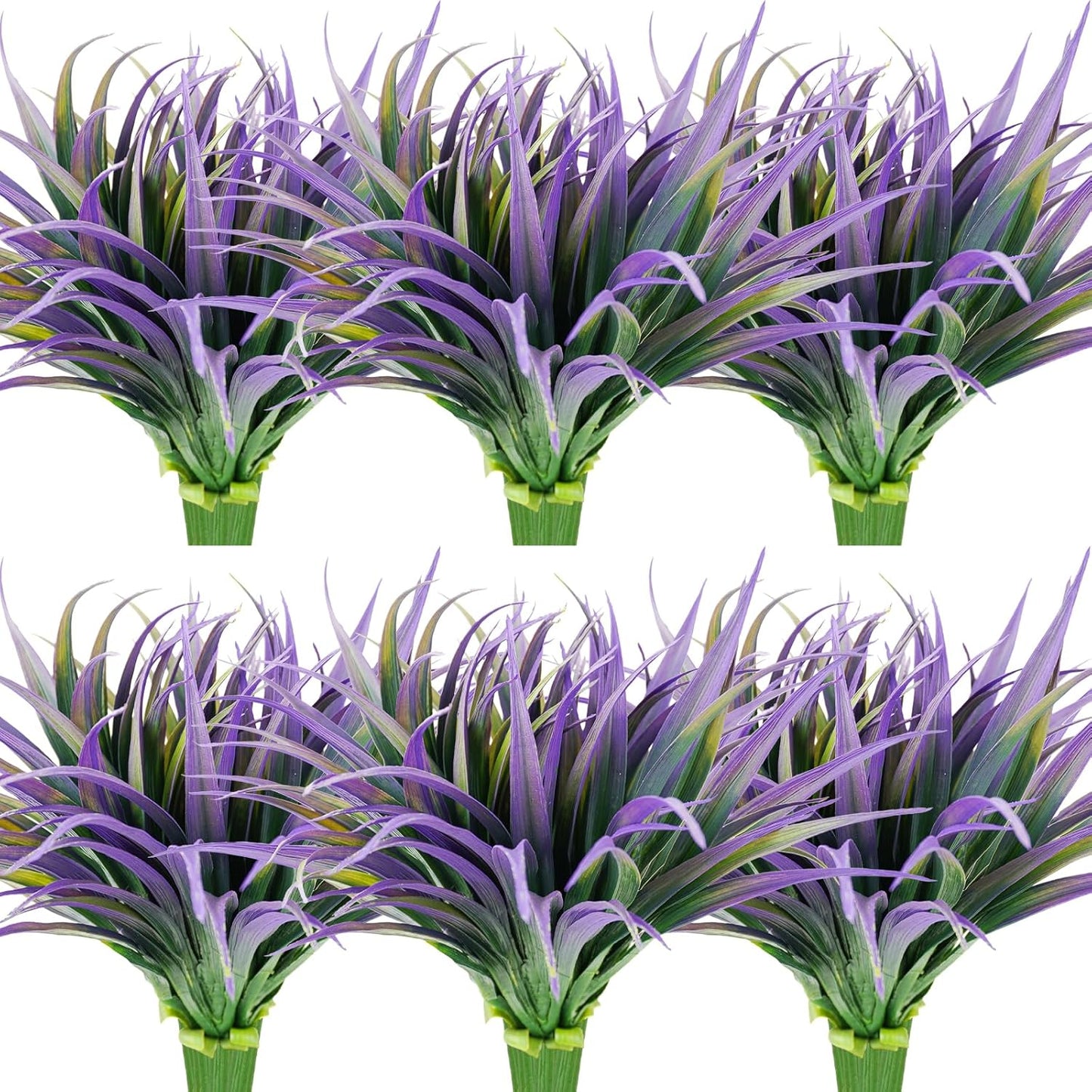24Pcs Artificial Grass Plant for Outdoor and Home Decor