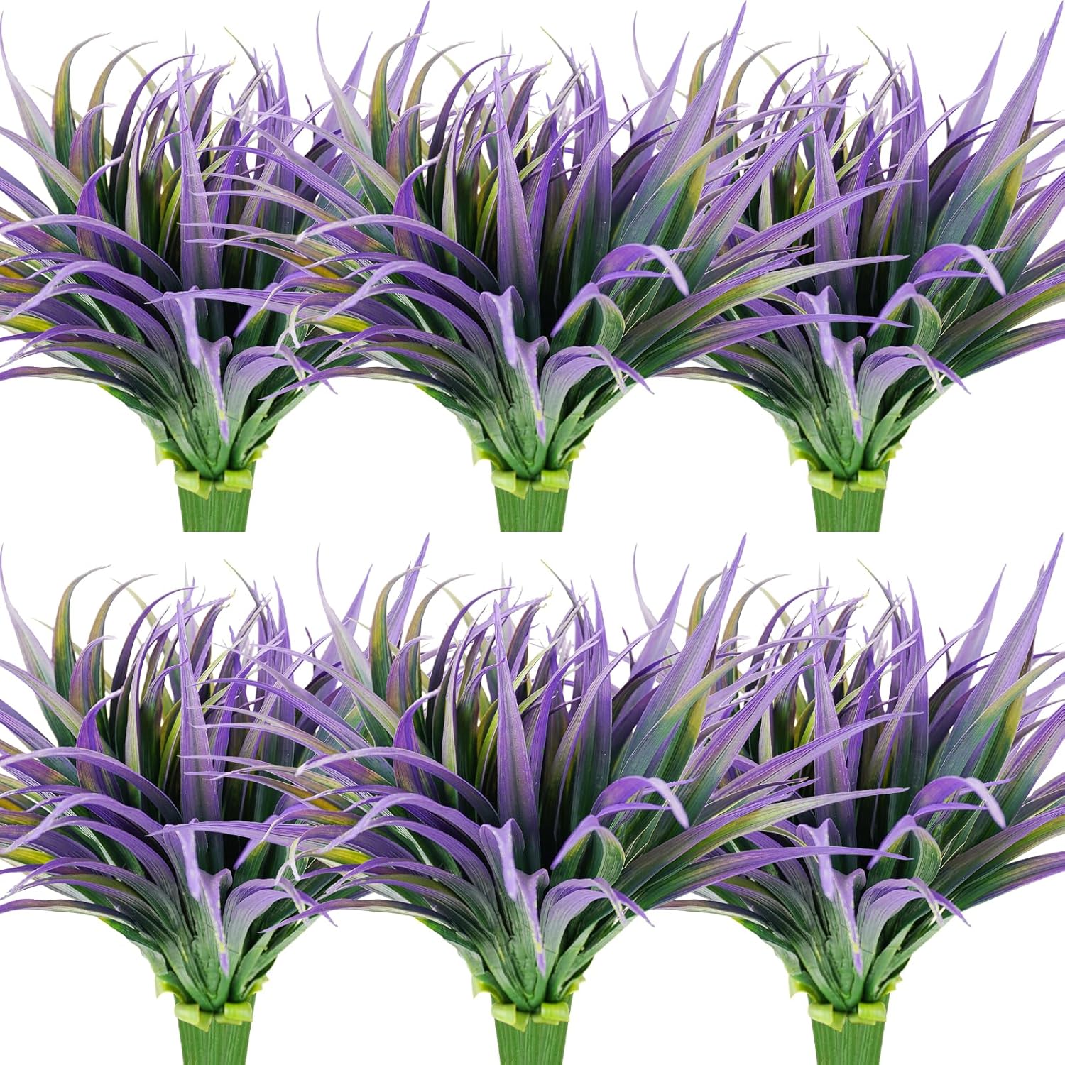24Pcs Artificial Grass Plant for Outdoor and Home Decor