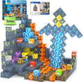 Magnetic Blocks Build Mine Jurassic Sword Dinosaur Set - STEM Fun