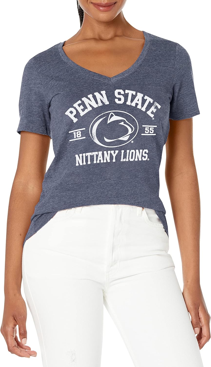 Penn State Nittany Lions Women's V-Neck T-Shirt for Fans