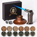 Bourbon Gifts for Men - Cocktail Smoker Kit with Torch and Wood Chips