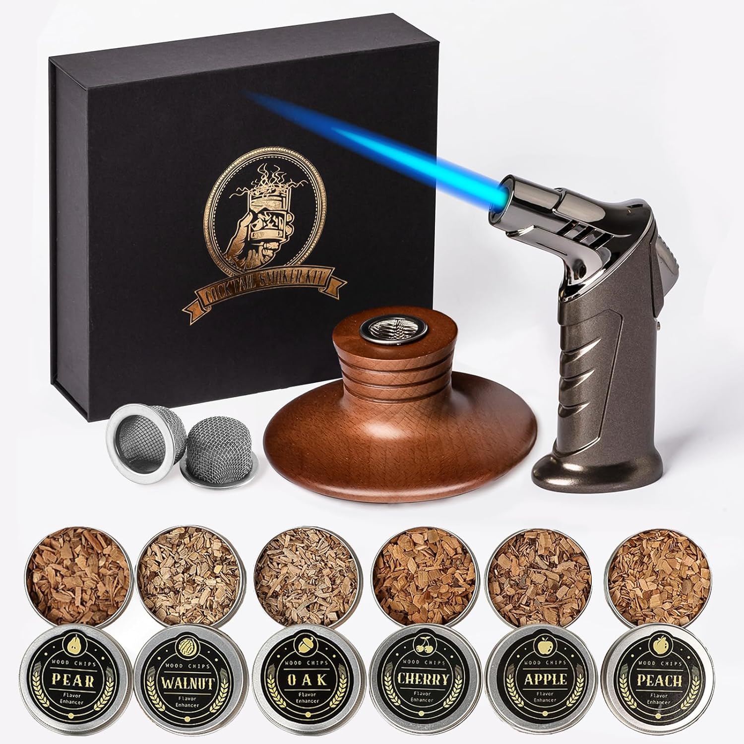 Bourbon Cocktail Smoker Set - Smoldering Whiskey Kit