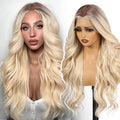 Blonde Synthetic Lace Front Wig by KOME for Daily Use