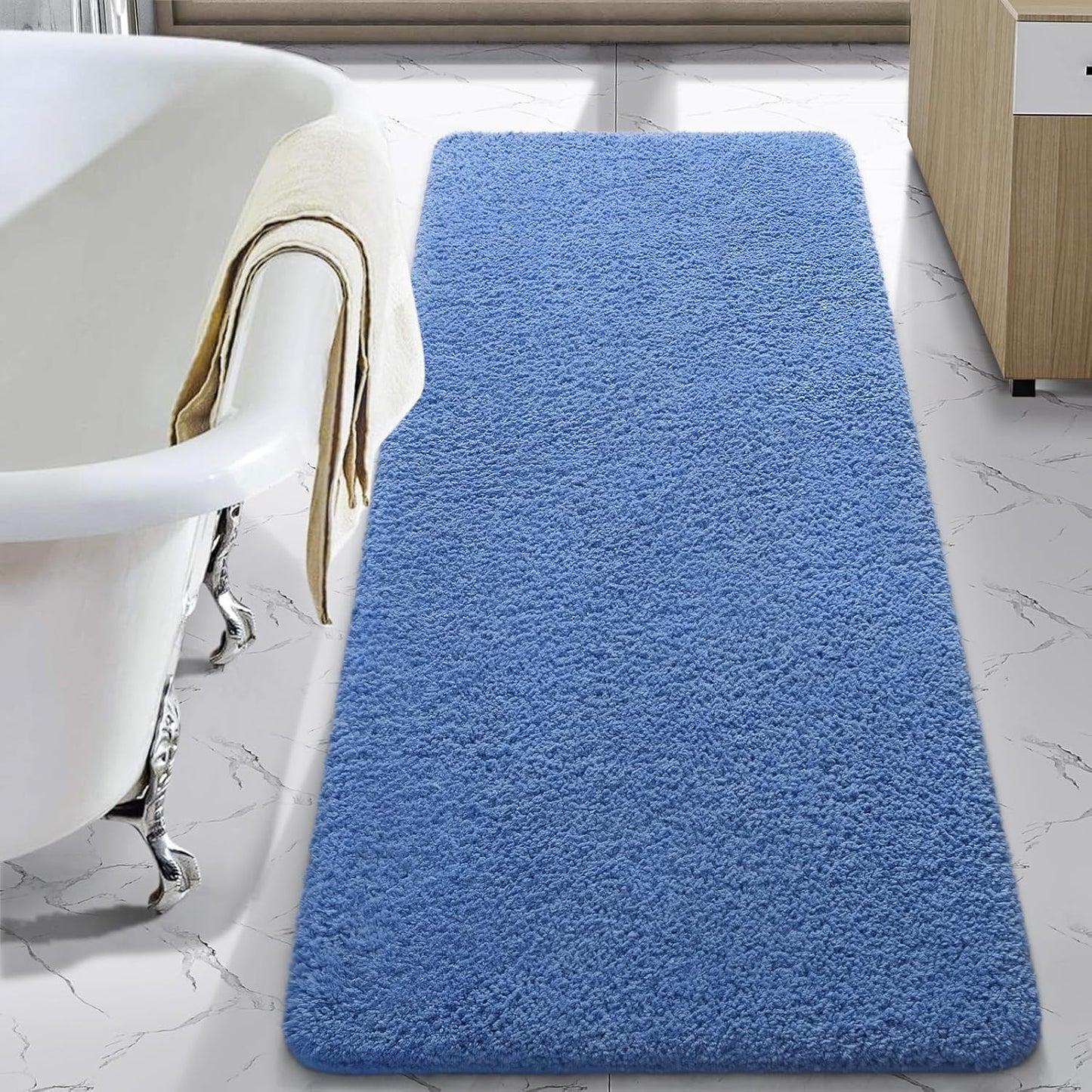 LOCHAS Bathroom Rug Runner 24x60 Inch, Soft Microfiber Mat