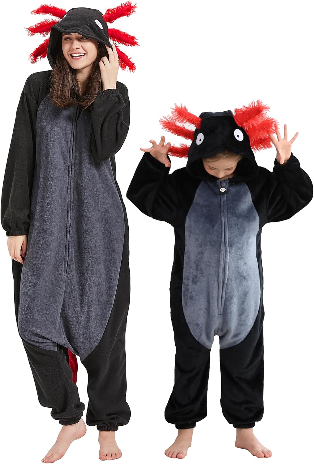 Unisex Axolotl Onesie Pajamas for Cozy Sleepwear and Fun