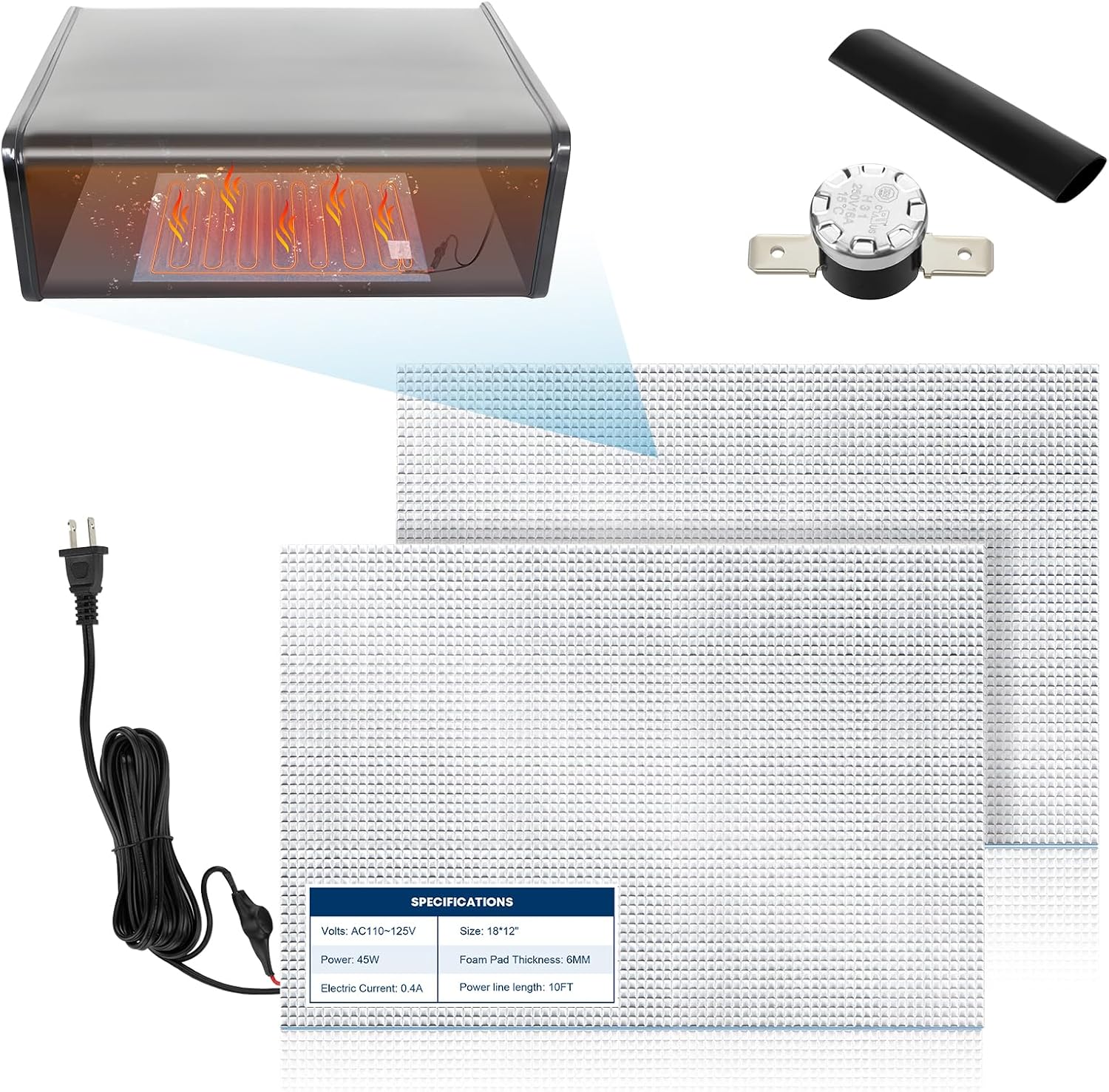 Kohree 12x18 RV Water Tank Heating Pad for Winterizing Needs