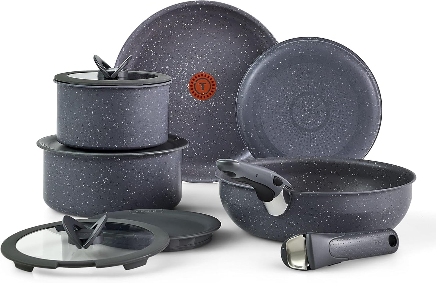 T-fal Ingenio Essentials Cookware Set: Stackable Non-Stick 11 Piece
