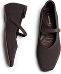 Mary Jane Flat Shoes for Women with Arch Support - Comfortable Knit 1