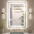 Keonjinn 40in x 24in Lighted Bathroom Mirror - Dimmable 3-Color