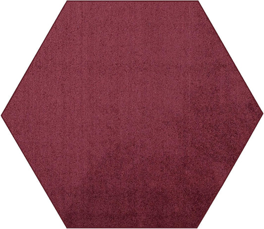 Cranberry Solid Color Area Rug - Pet Friendly and Stylish
