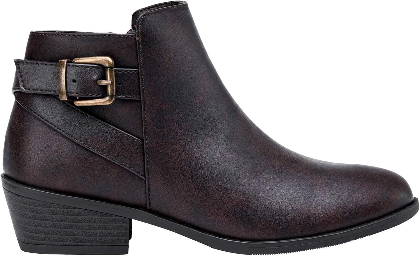 Vepose Women's Short Ankle Boots with Stylish Cutout Design