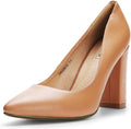 Women's IN4 Chunky-HI Block High Heels Closed Pointed Toe Pumps