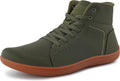 WHITIN Men's High Top Minimalist Barefoot Shoes - Wide Toe Box Zero