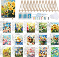 Preprinted 8 x 10 Canvas Sets for Sip and Paint Parties - 16-Set Kit