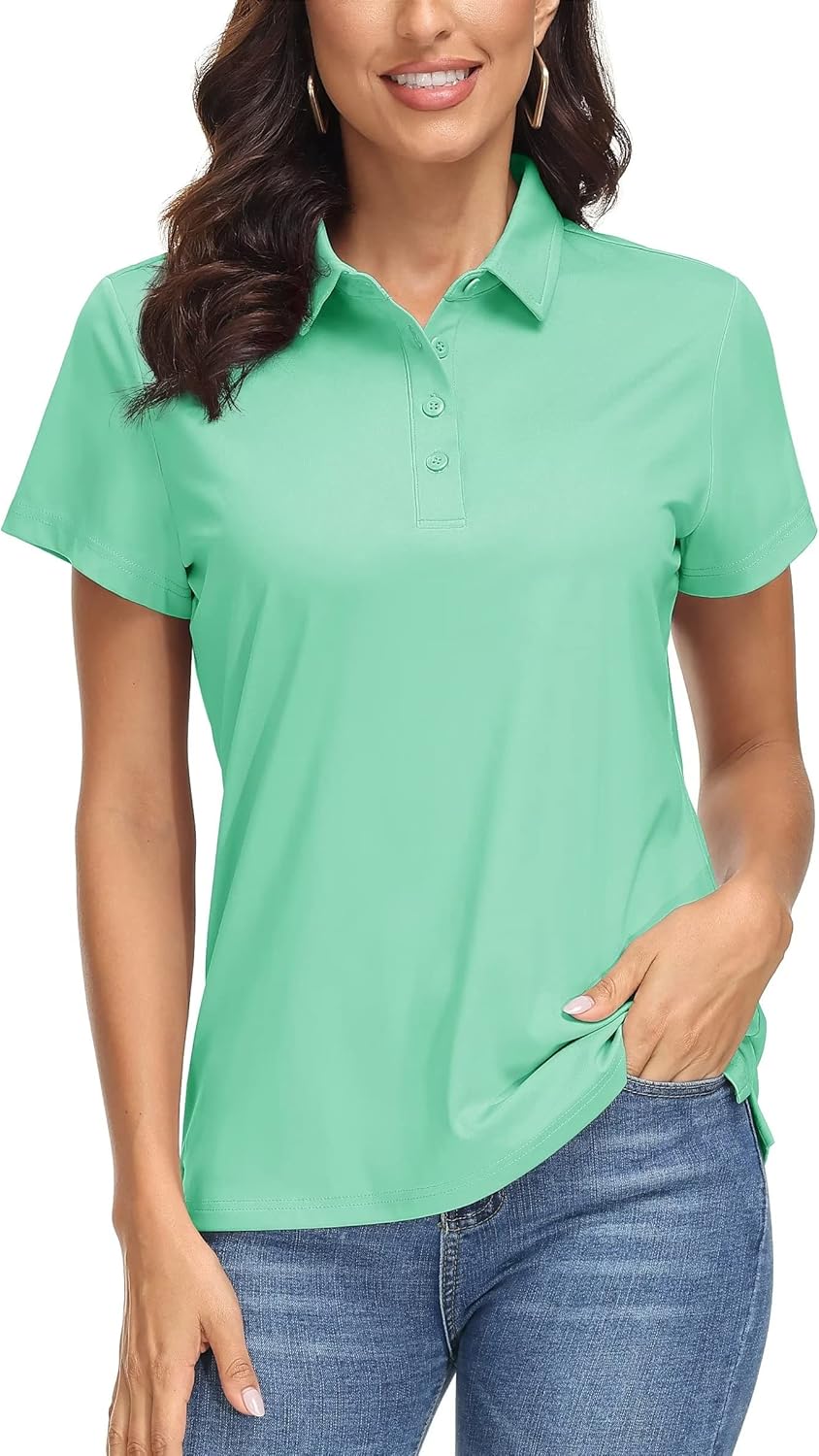 MAGCOMSEN Women's Polo Shirts for Sun Protection and Comfort