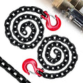 3/8ft Trailer Safety Chains G80 with G70 Clevis Hooks - Heavy Duty