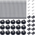 Magnetic Zip Tie Mounts with Releasable Cable Ties - 85 Pack
