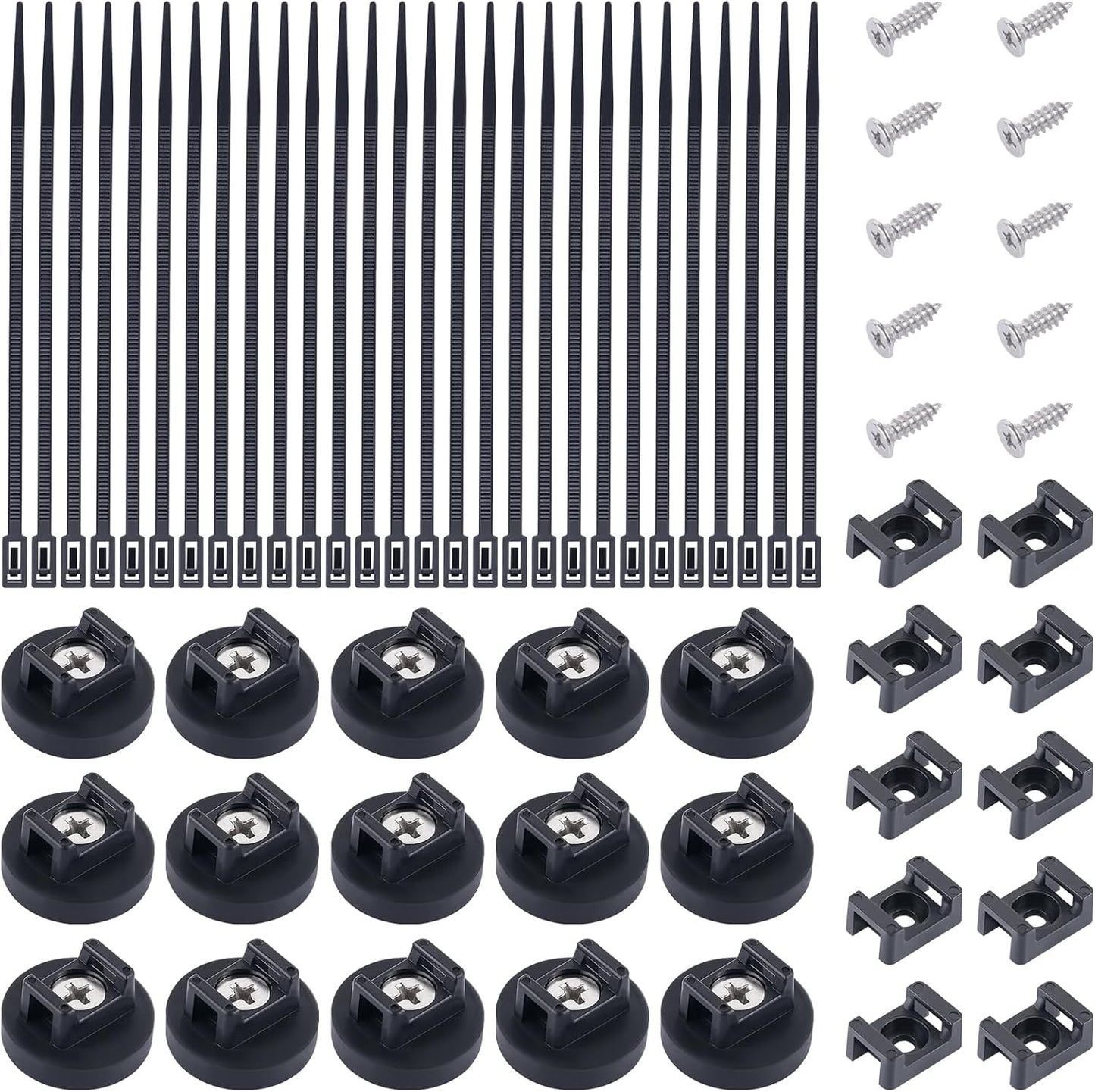 Organize Cables Effortlessly with Magnetic Mounts & Ties