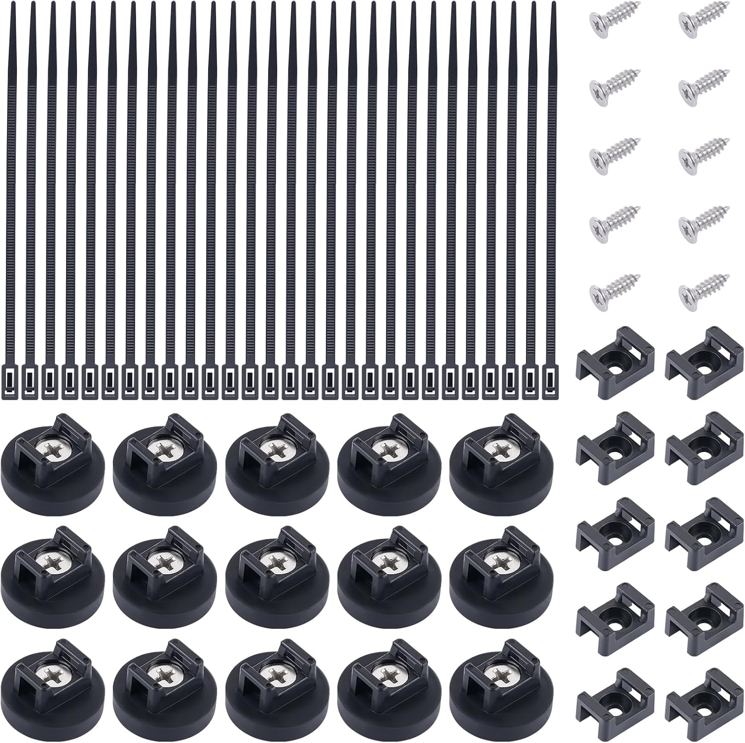 Organize Cables Effortlessly with Magnetic Mounts & Ties