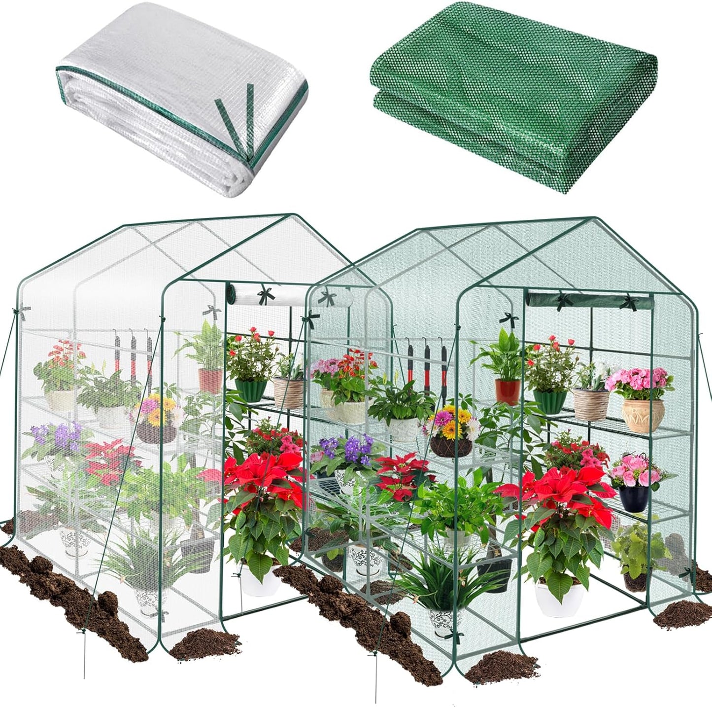 Kalolary 7FT 2-in-1 Greenhouse: Protect Your Plants!