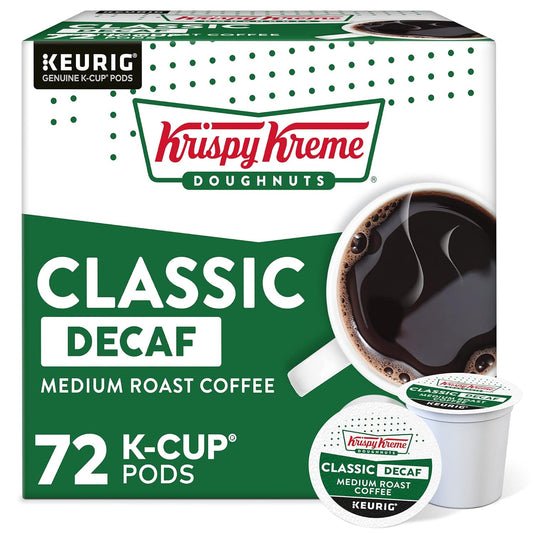 Krispy Kreme Classic Decaf K-Cup Pods for Perfect Coffee