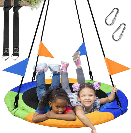 PACEARTH 40 Inch Saucer Tree Swing with 900lb Capacity