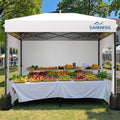 10X10 Pop Up Canopy Tent with 3 Sidewalls - Easy One Person Setup
