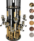 Round Fishing Rod Holder for 16 Freshwater Rods - Neat Garage Storage