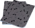 Washable Dog Pee Pads with Free Grooming Gloves - Reusable 41in x 41in