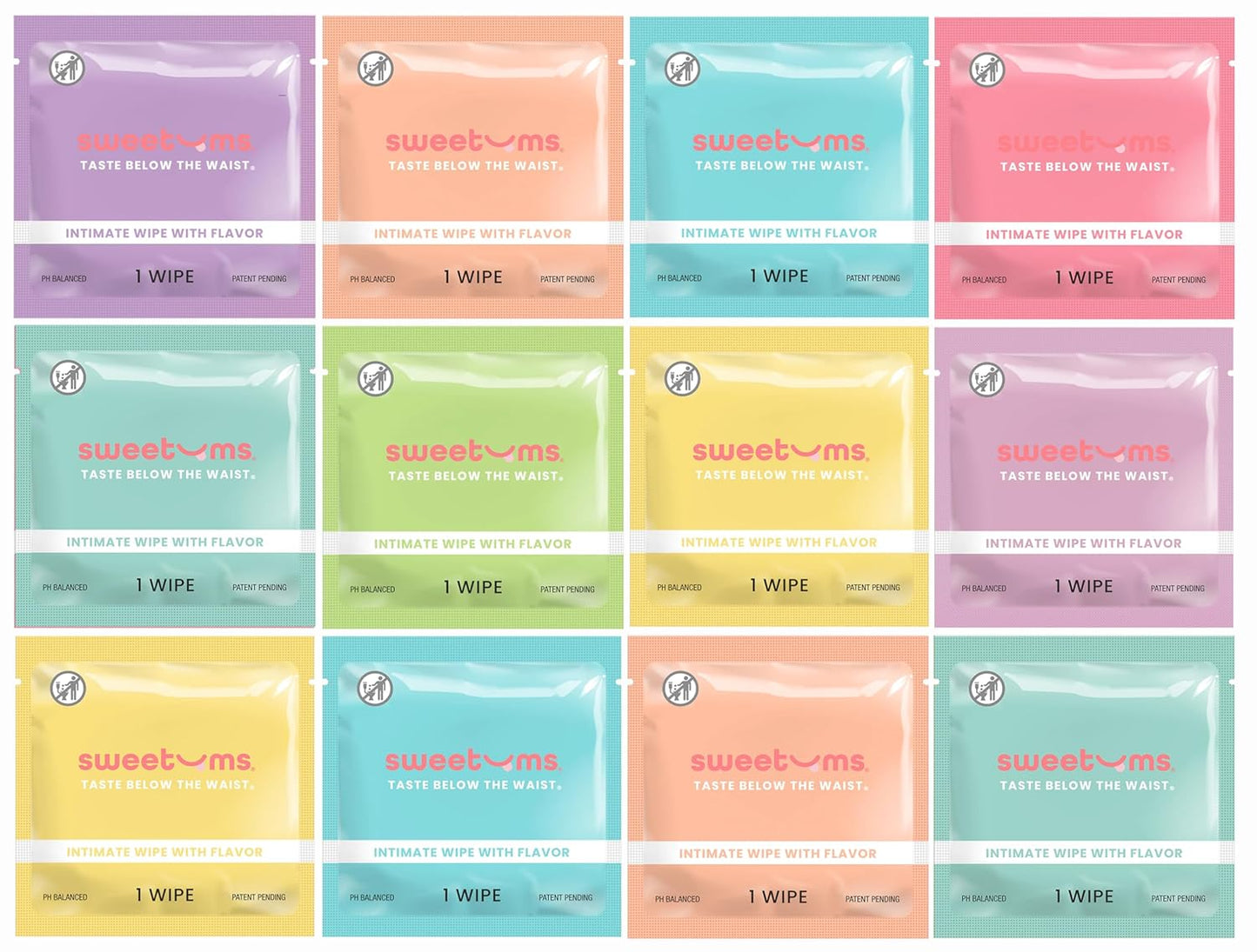 Sweetums Feminine Wipes - pH Balanced Biodegradable Intimate Care