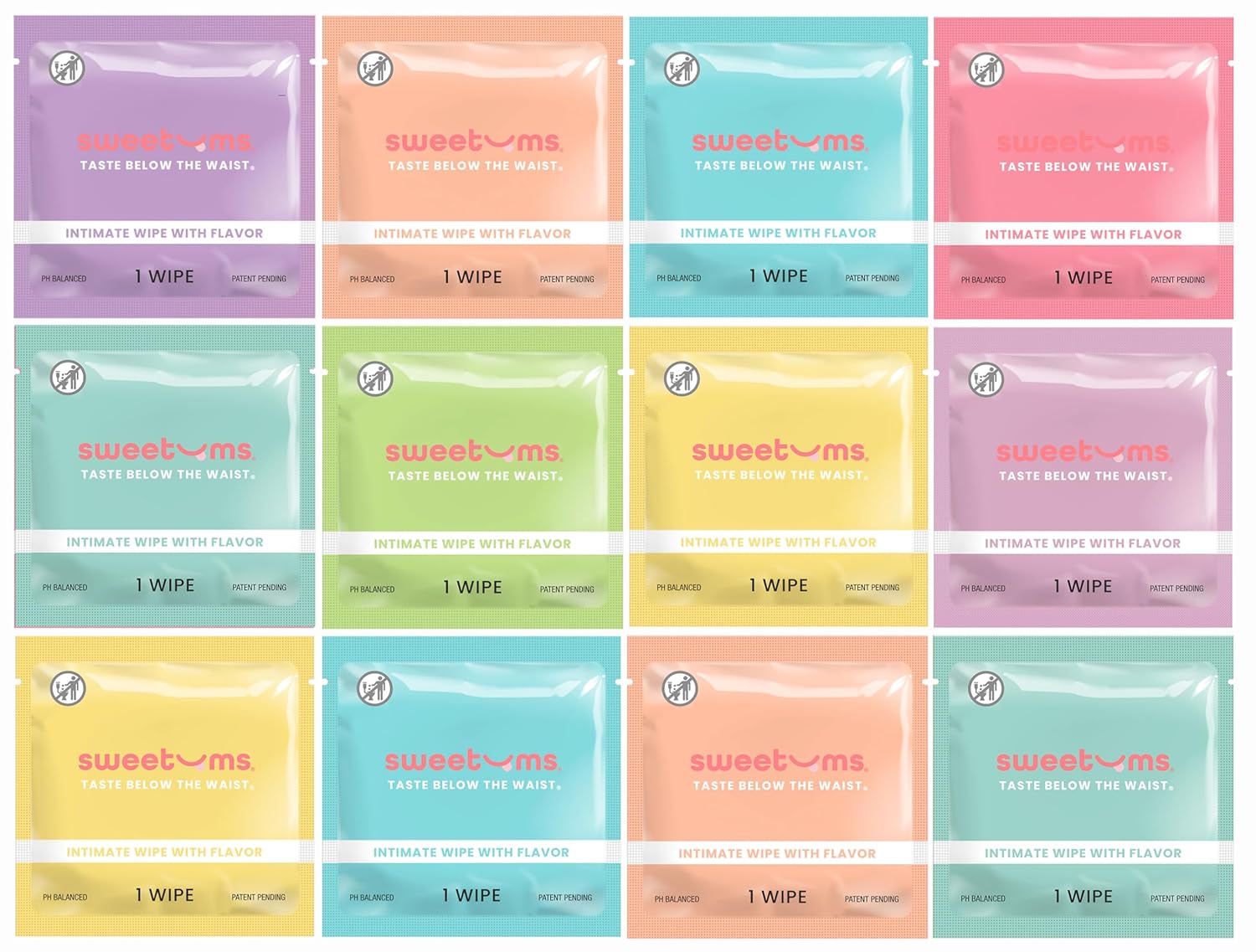 Sweetums Feminine Wipes - pH Balanced Biodegradable Intimate Care