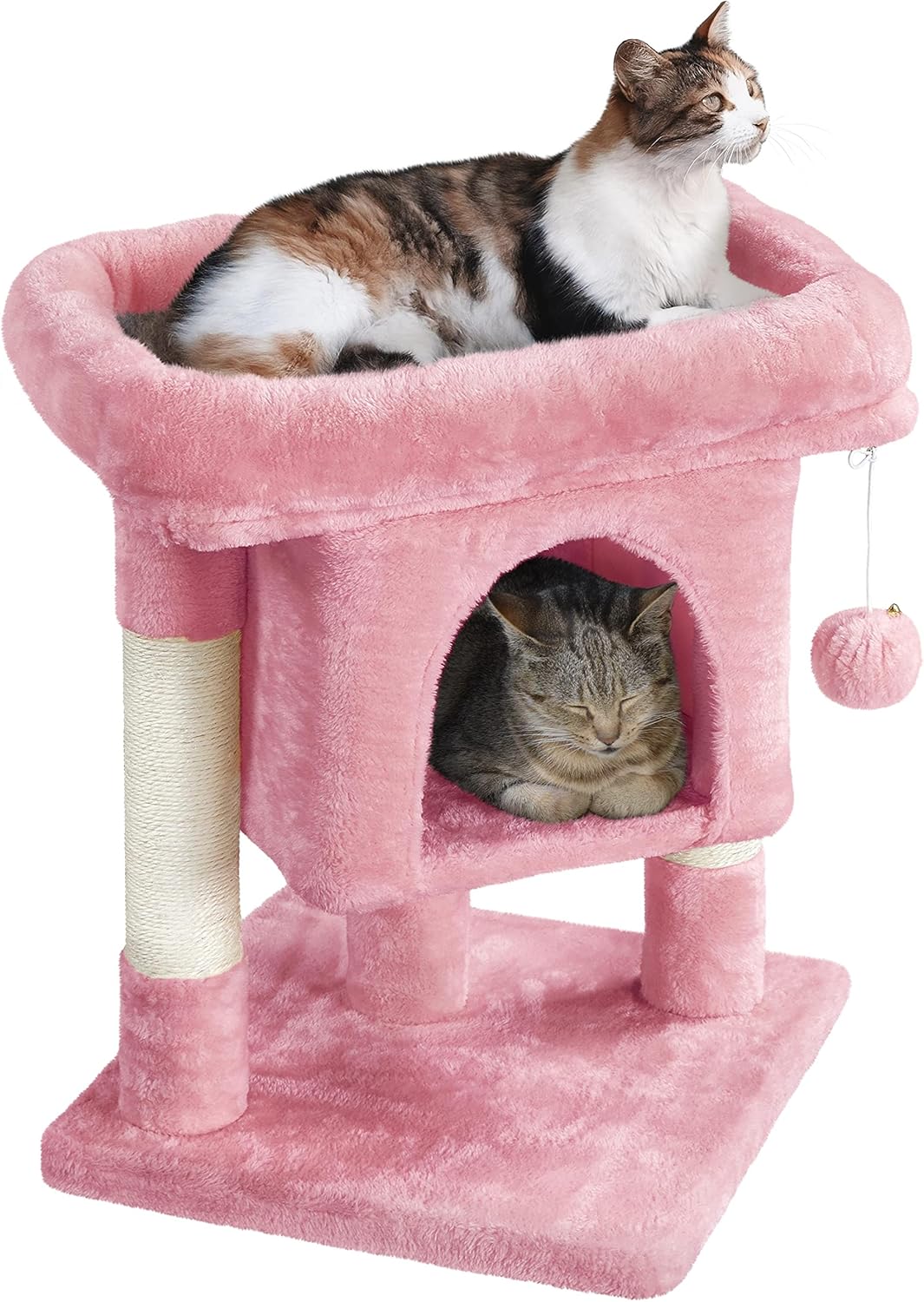 Yaheetech 23.5in Cat Tree Tower for Cats and Kittens - Pink
