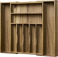 Acacia Wood Kitchen Silverware Drawer Organizer by Kiasthome