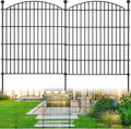 32in H 10-Panel Garden Dog Fence - Rustproof No-Dig Panels