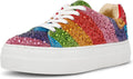 Betsey Johnson Sidny Sneaker - Rhinestone Low Top with 1ft Platform If