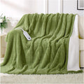 Heated Blanket Electric Blanket Full Size Fuzzy Fleece Comfort