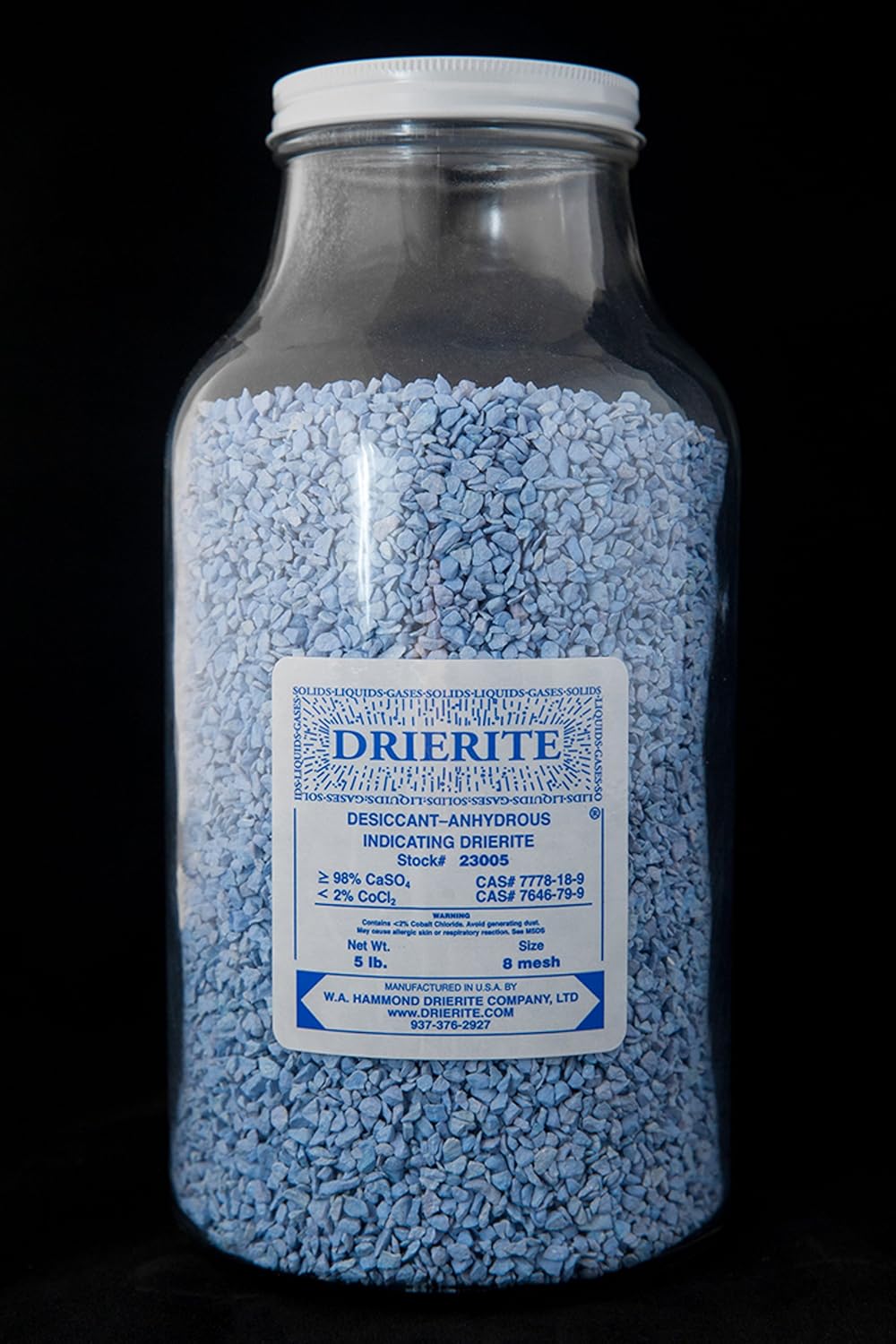 Indicating Desiccant for Moisture Control - 5lb Bottle