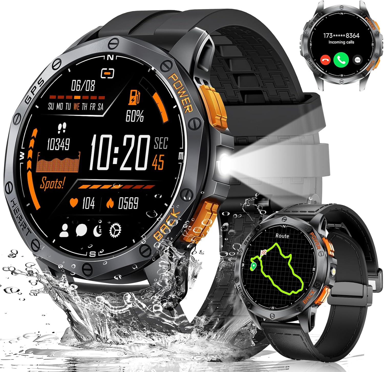 Rugged LIGE Military Smartwatch: 100+ Sports Modes