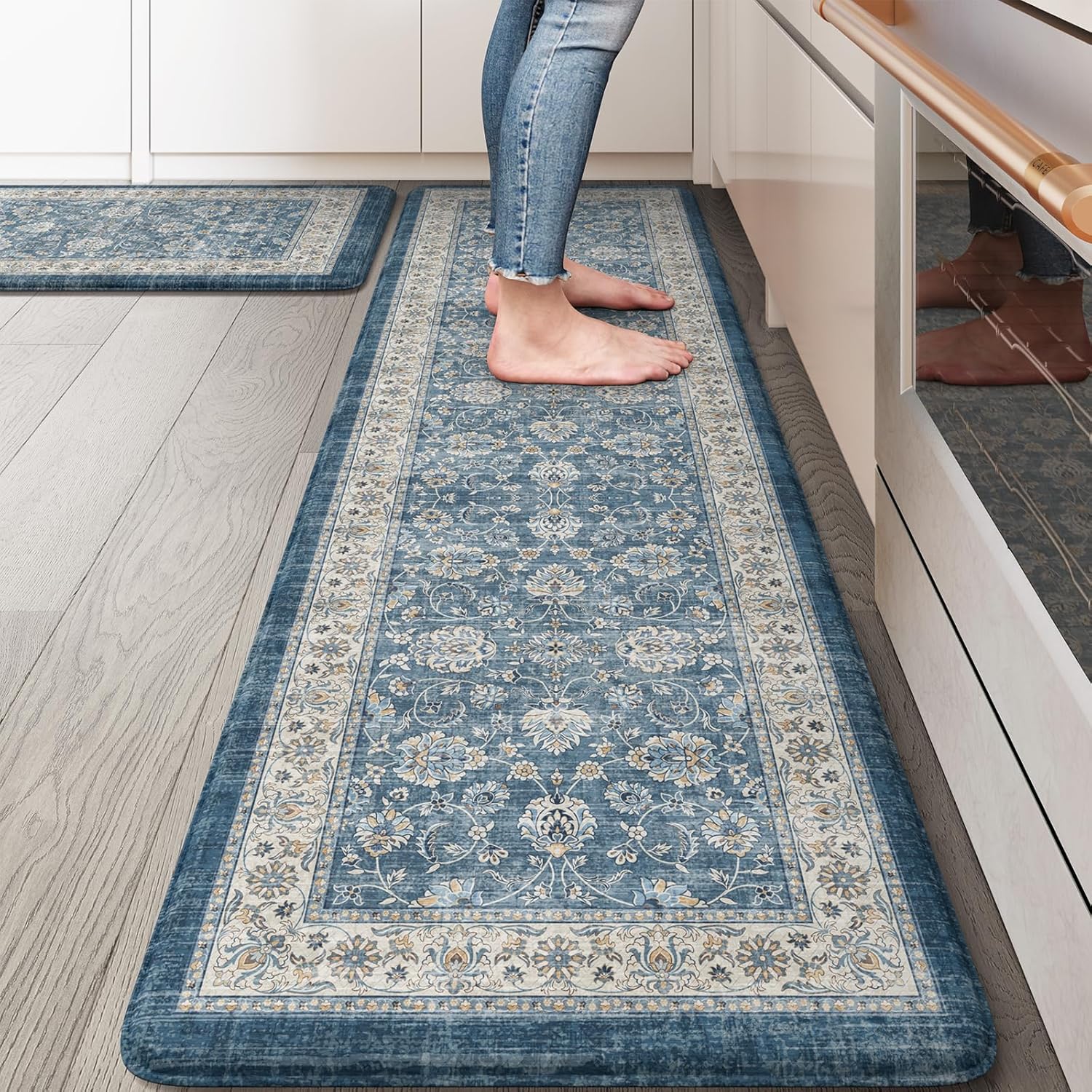 KIMODE Anti Fatigue Kitchen Mats for Comfort and Style