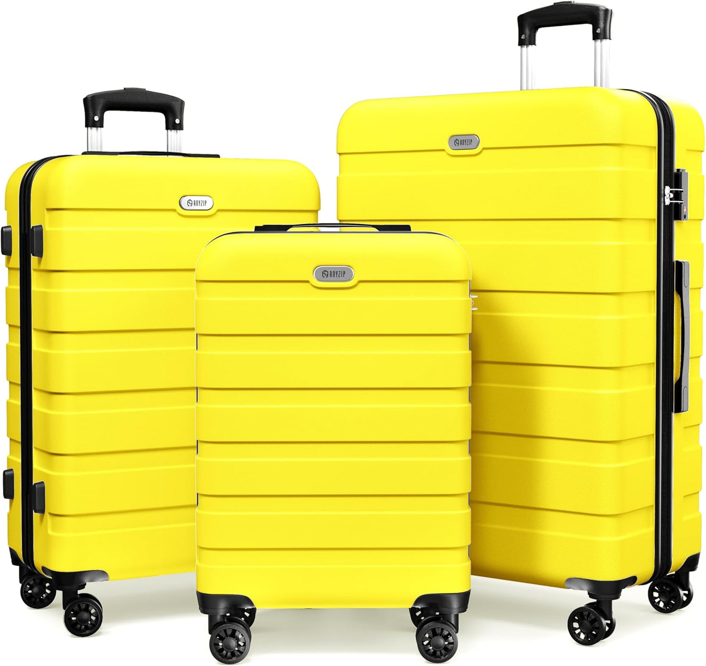 AnyZip Luggage Sets 3 Piece Hardshell Suitcase Set for Travel