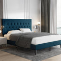 Allewie King Size Upholstered Platform Bed Frame with Adjustable