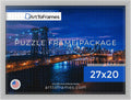 27x20 in Silver Puzzle Frame for 2000 Piece Puzzles - Sleek Fit