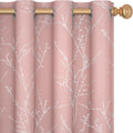 Deconovo Pink Curtains - Blackout Drapes for Privacy & Style