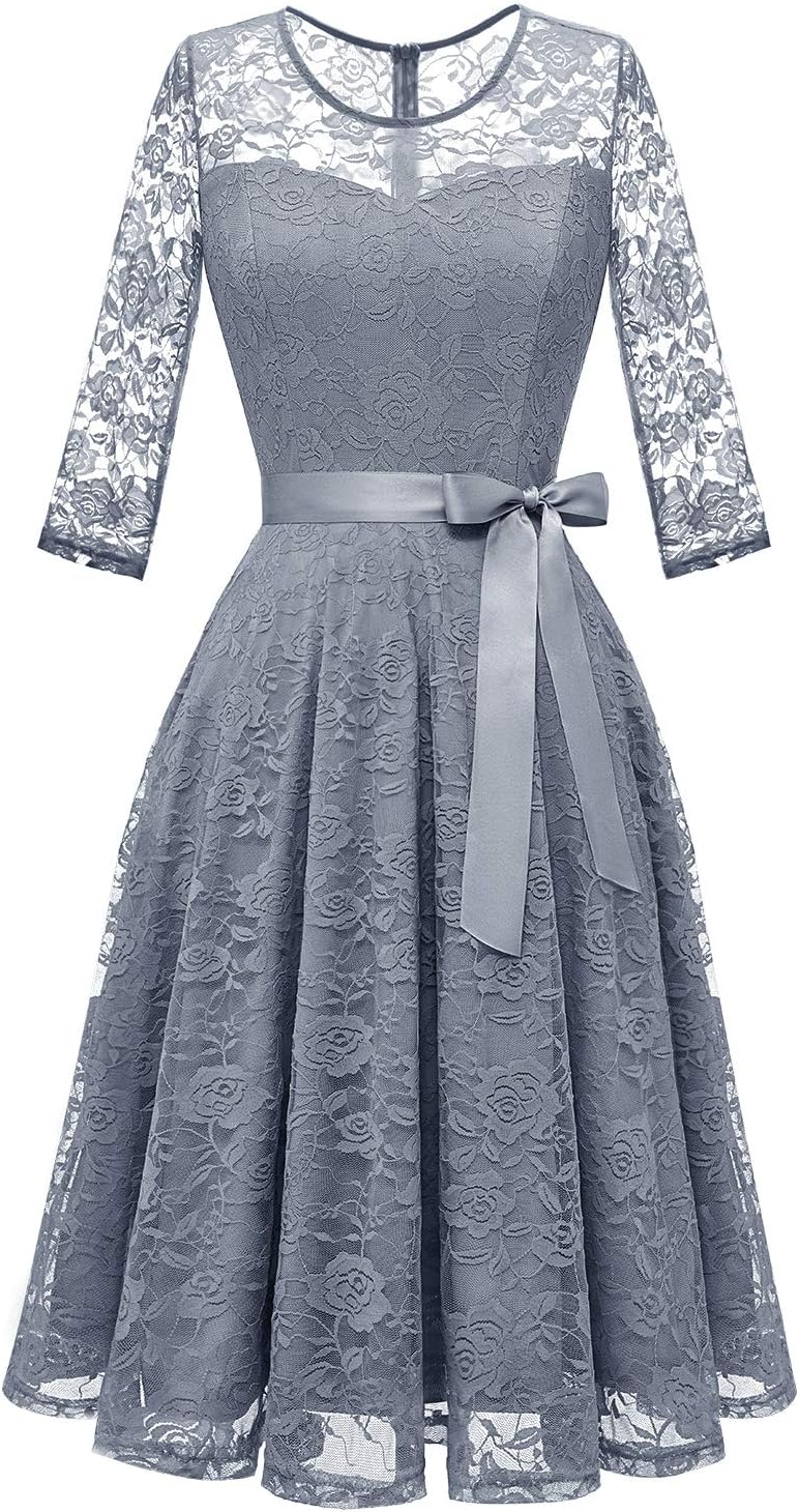 Dressystar Women's Floral Lace Dress for Elegant Occasions