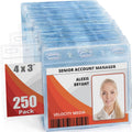 Mifflin-USA Card Protector 4x3 in Clear Bulk 250 Pack - Quick Load